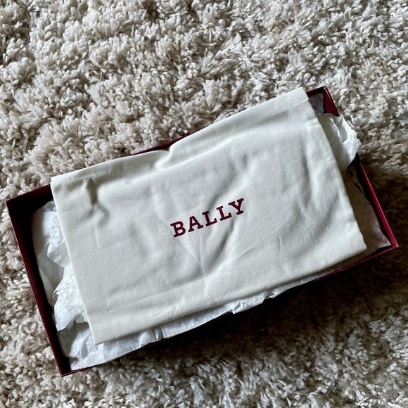 BALLY Janesse Metal Black & Gold Stud Mule Loafers - Picture 14 of 14